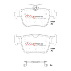Audi A3 8Y Plaquettes de frein DBA Xtreme Performance Arrière 2020 DB8850XP