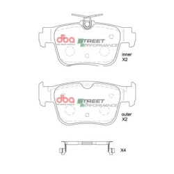 Audi A3 8Y Plaquettes de frein DBA Street Performance Arrière 2020 DB8850SP