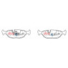 Bmw 3 Series (E30) 316 Plaquettes de frein DBA Ceramic Arrière 1982 1993 DB296SS