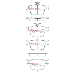 Audi A3 8V Plaquettes de frein DBA Race Performance Arrière 2016 2020 DB2384RP
