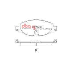 Audi A1 GB Plaquettes de frein DBA Race Performance Avant 2018 DB2383RP