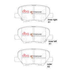 Citroen C4 Aircross Plaquettes de frein DBA Xtreme Performance Arrière 2012 2018 DB2294XP