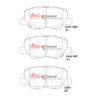 Citroen C4 Aircross Plaquettes de frein DBA Xtreme Performance Arrière 2012 2018 DB2294XP