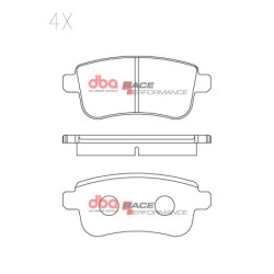 Renault Espace (Mk5) Plaquettes de frein DBA Race Performance Arrière 2015 DB2277RP