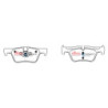 Bmw 1 Series (F20) 114 Plaquettes de frein DBA Ceramic Arrière 2012 2016 DB2224SS