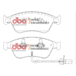 Audi A8 quattro D3 Plaquettes de frein DBA Xtreme Performance Avant 2005 2007 DB2202XP