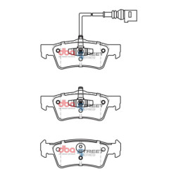 Volkswagen Caravelle Plaquettes de frein DBA Semi metallic Arrière 2004 2010 DB2201SS