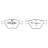 Bmw 1 Series (E81) 120 Plaquettes de frein DBA Ceramic Avant 2007 2010 DB2194SS