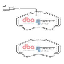 Citroen Jumper (Q14) Plaquettes de frein DBA Semi metallic Avant 2002 2006 DB2045SS