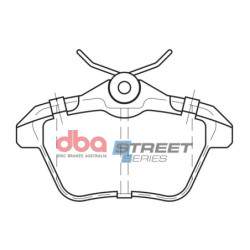 Alfa Romeo 156 Plaquettes de frein DBA Ceramic Arrière 1997 2001 DB2038SS