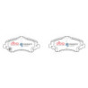 Chrysler Grand Voyager Plaquettes de frein DBA Ceramic Avant 2008 2016 DB2002SS