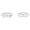 Nissan Pathfinder Plaquettes de frein DBA Ceramic Arrière 2005 2012 DB1919SS