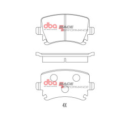 Audi A3 8P Plaquettes de frein DBA Race Performance Arrière 2003 2013 DB1865RP