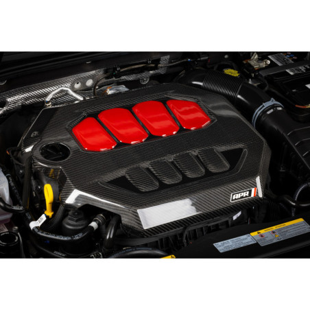 Cache moteur en Carbone APR pour Golf 8 / S3 8Y / Cupra 4 / Octavia 4