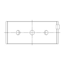 Alfa Romeo AR 33601 Coussinets de vilebrequin ACL Race Series +0.025 mm