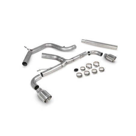 Cat back Prédator sans intermédiaire Scorpion pour Volkswagen Scirocco R