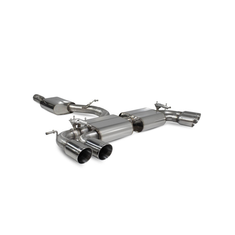 Cat back avec intermédiaire (valvé) Scorpion pour Volkswagen Golf R MK8 (FAP)