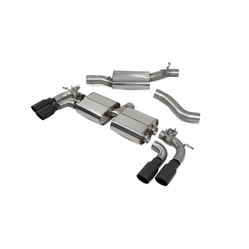Cat back avec intermédiaire (valvé) Scorpion pour Volkswagen Golf R MK8 (FAP)