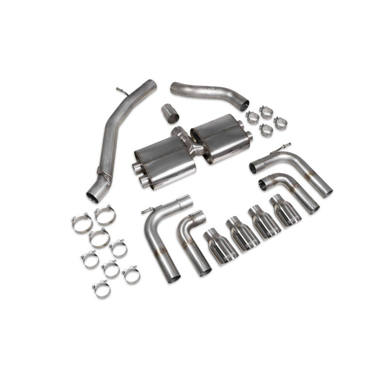 Cat back sans intermédiaire (non valvé) Scorpion pour Audi S3 Saloon 8V