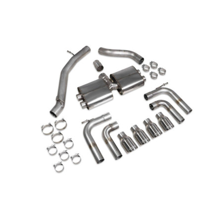 Cat back sans intermédiaire (non valvé) Scorpion pour Audi S3 Saloon 8V