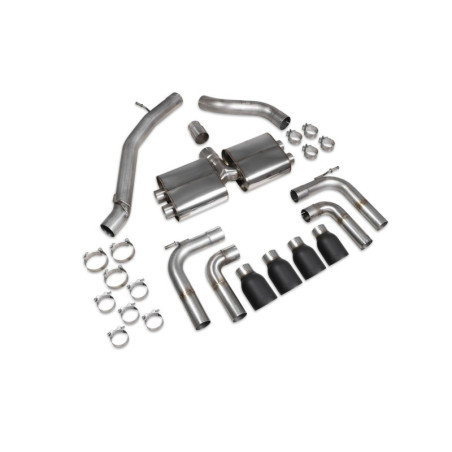Cat back sans intermédiaire (non valvé) Scorpion pour Audi S3 Saloon 8V