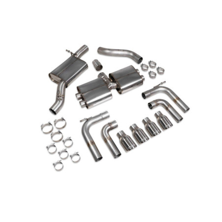 Cat back sans intermédiaire (non valvé) Scorpion pour Audi S3 Saloon 8V