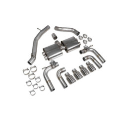 Cat back sans intermédiaire (valvé) Scorpion pour Audi S3 Saloon 8V