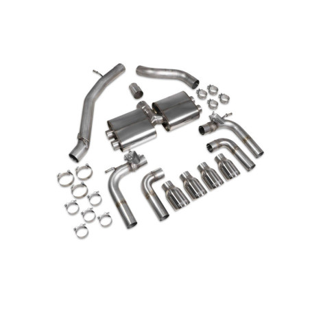 Cat back sans intermédiaire (valvé) Scorpion pour Audi S3 Saloon 8V