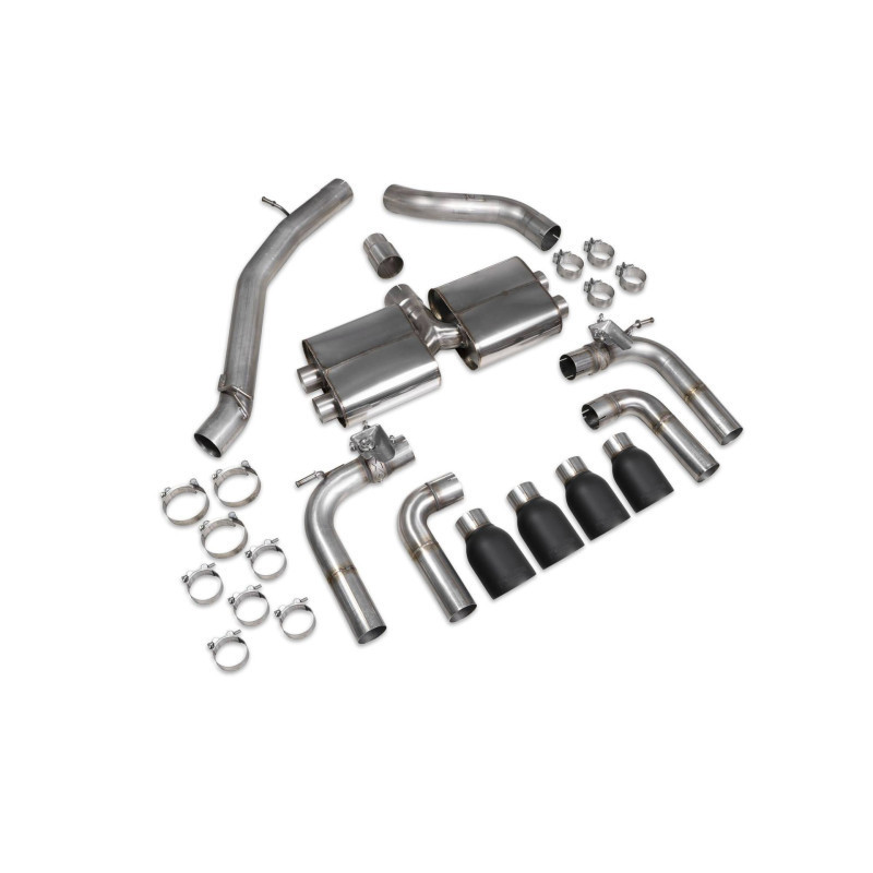 Cat back sans intermédiaire (valvé) Scorpion pour Audi S3 Saloon 8V