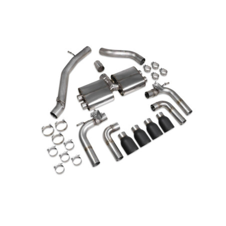 Cat back sans intermédiaire (valvé) Scorpion pour Audi S3 Saloon 8V