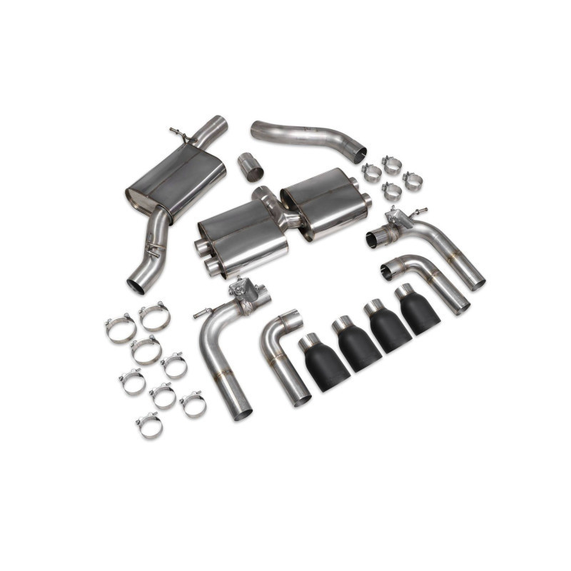 Cat back sans intermédiaire (valvé) Scorpion pour Audi S3 Saloon 8V
