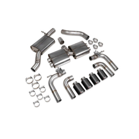 Cat back sans intermédiaire (valvé) Scorpion pour Audi S3 Saloon 8V