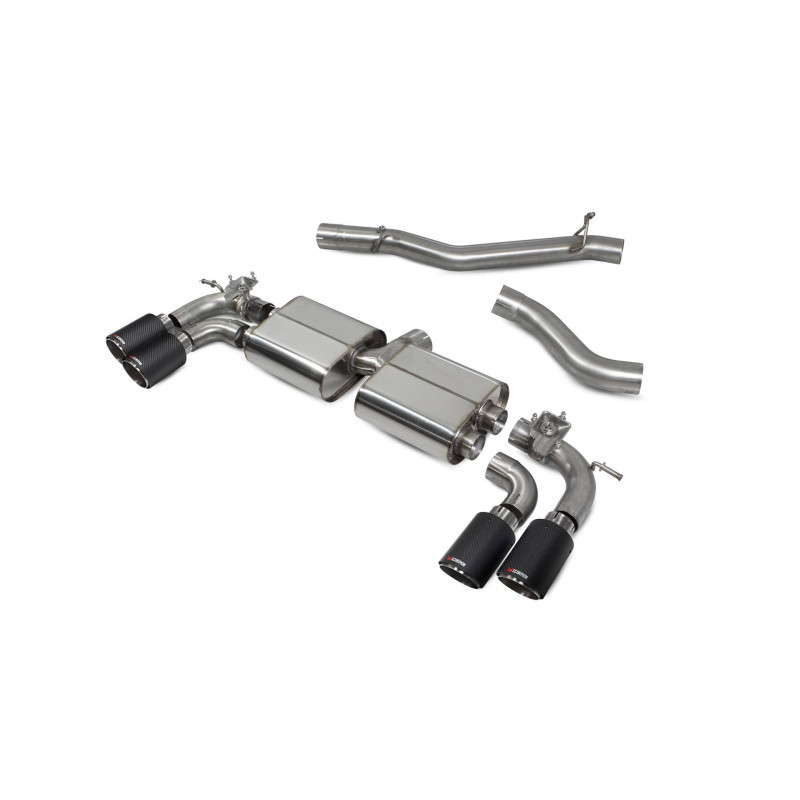 Cat back sans intermédiaire (valvé) Scorpion pour Volkswagen Golf R MK8 (FAP)