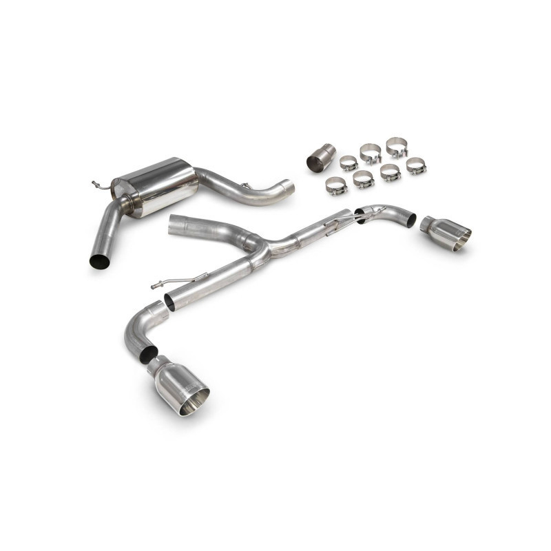 Cat back sans intermédiaire Predator Scorpion pour Volkswagen Golf Mk6 Gti 2.0 Tsi & Edition 35
