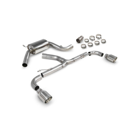Cat back sans intermédiaire Predator Scorpion pour Volkswagen Golf Mk6 Gti 2.0 Tsi & Edition 35