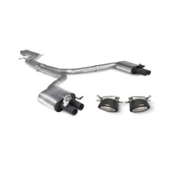 Demi ligne sans intermédiaire & embouts Scorpion pour Audi RS6 Avant C7