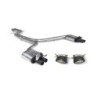 Demi ligne sans intermédiaire & embouts Scorpion pour Audi RS6 Avant C7