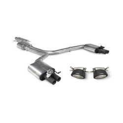 Demi ligne sans intermédiaire & embouts Scorpion pour Audi RS7 C7