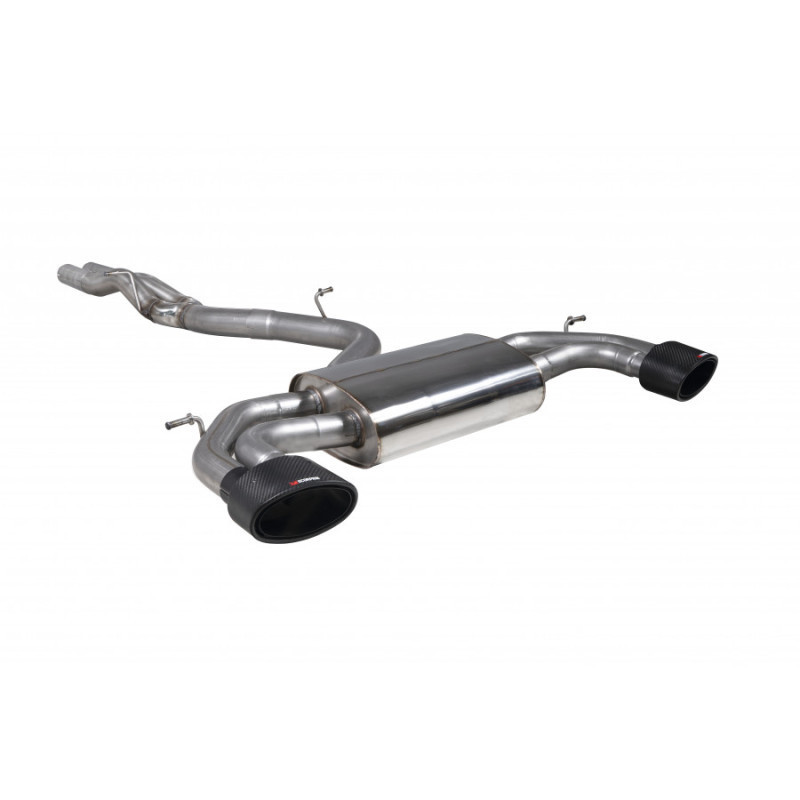Demi ligne Scorpion sans intermédiaire pour Audi RS3 8V 367cv