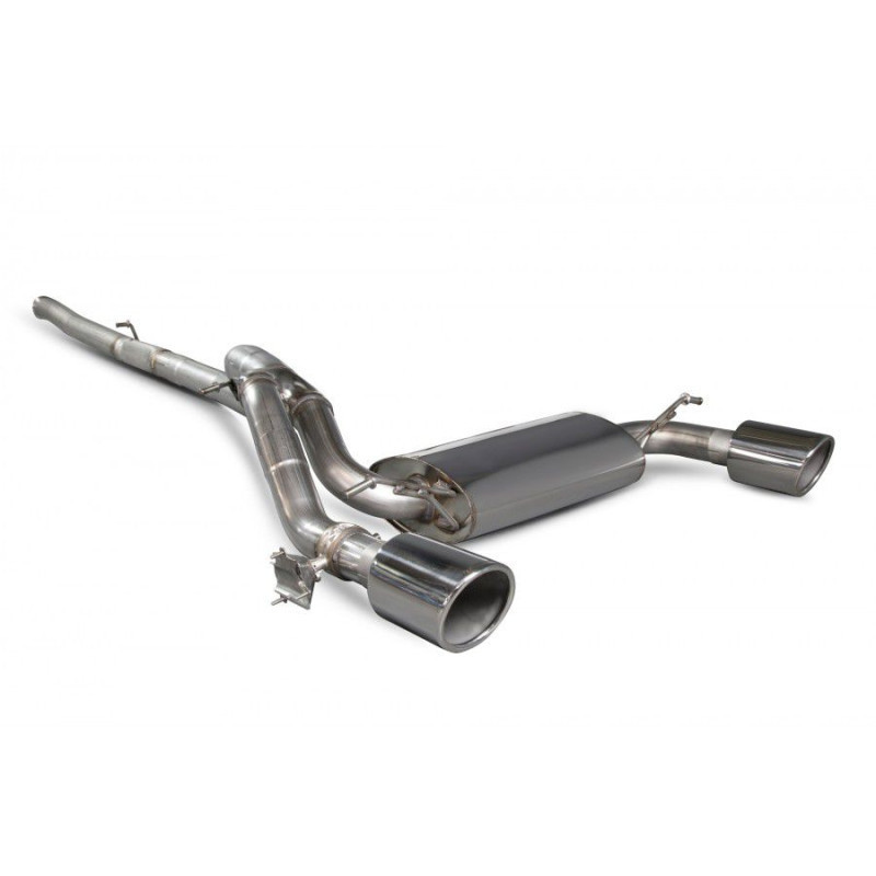 Demi ligne Cat back Scorpion pour Ford Focus RS mK3