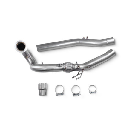 De cat turbo downpipe Scorpion pour Audi VW S3 8Y / Golf Mk8R