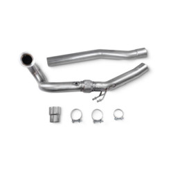 De cat turbo downpipe Scorpion pour Audi VW S3 8Y / Golf Mk8R