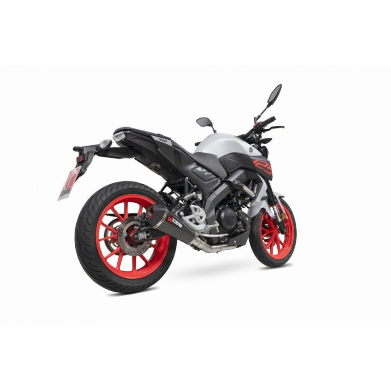 Ligne complète Serket Taper Scorpion Yamaha MT 125 Euro 4 2019 2020