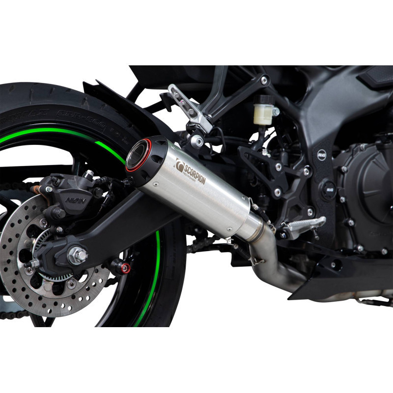Ligne complète Red Power Scorpion Kawasaki Ninja ZX 25R 2020 2022