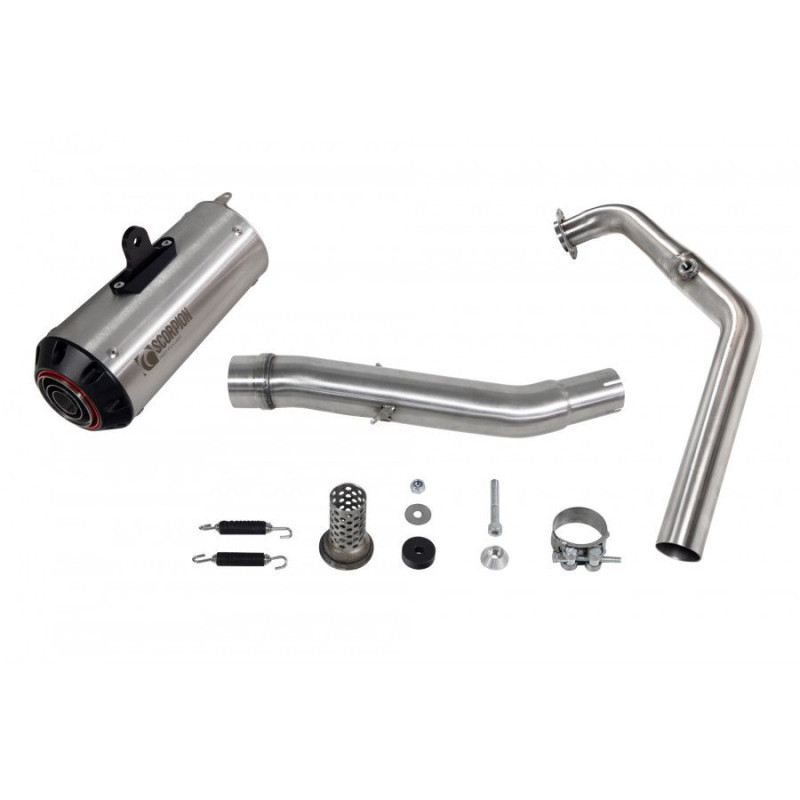 Ligne complète Red Power Scorpion Yamaha MT 125 Euro 4 2019 2020