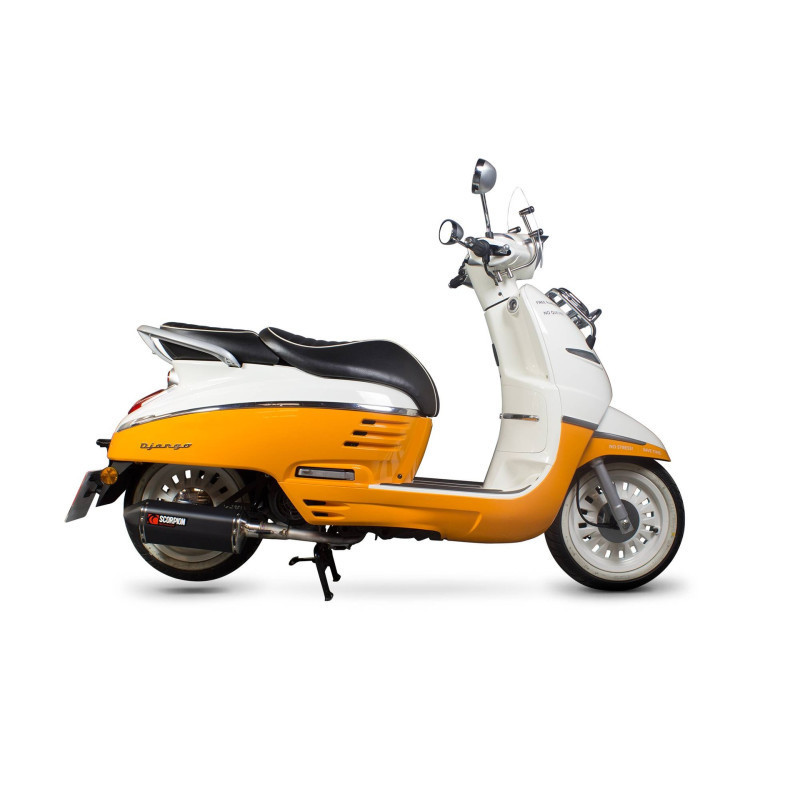 Ligne complète Serket "Parallel" Scorpion Peugeot Django 125 / Django 150 2015 2017