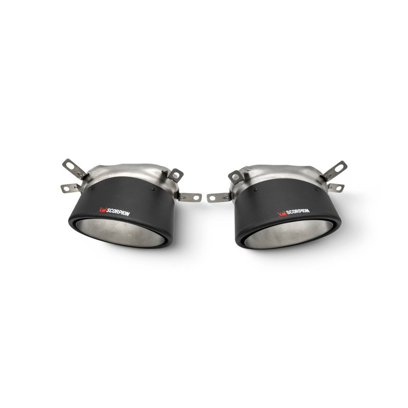 Sorties d'échappement ascari carbone 170x120 Scorpion pour Audi RS6 Avant C7