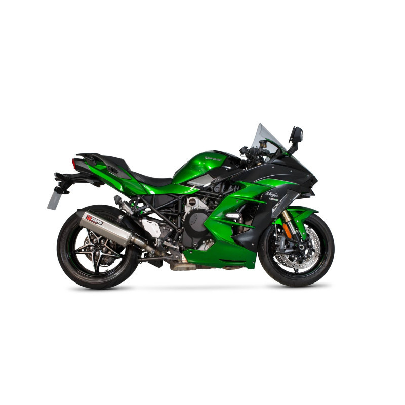 Silencieux Serket "Parallel" Scorpion Kawasaki Ninja H2 SX / H2 SX SE 2018 2020
