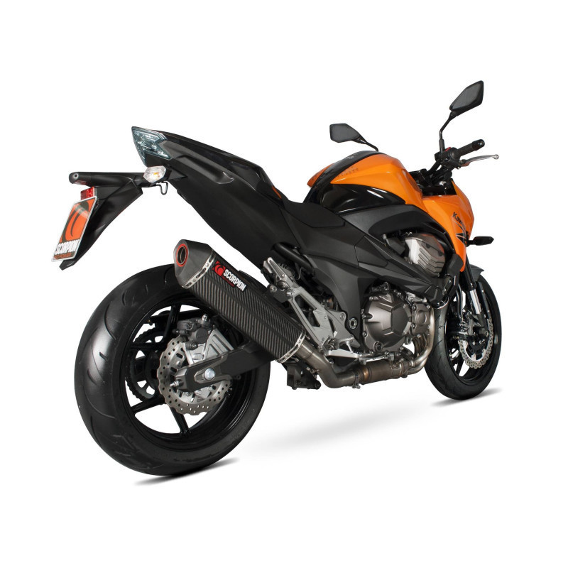 Silencieux Serket "Parallel" Scorpion Kawasaki Z800 E 2013 2016