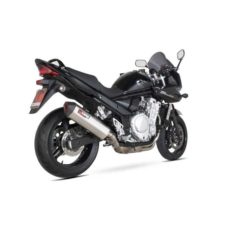 Silencieux Serket "Parallel" Scorpion Suzuki GSF650 Bandit 2007 2011